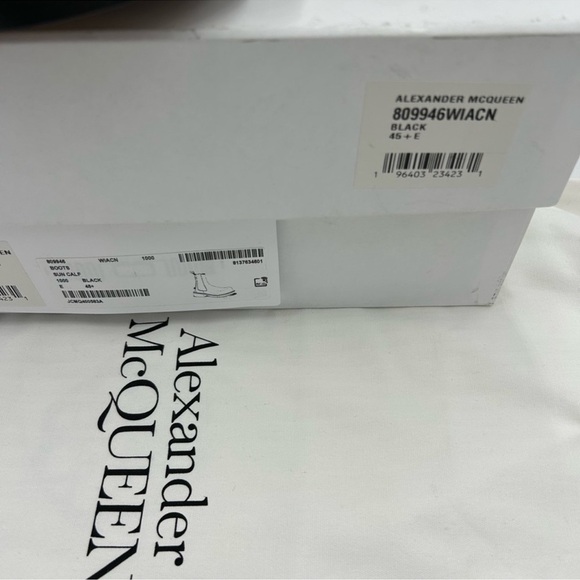 Men’s Alexander McQueen trunk Chelsea boots in black  calf leather size 45.5 main image 5